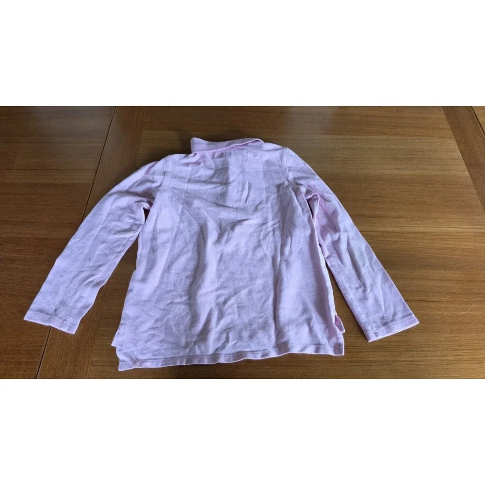 Oshkosh Girl's Pink Long Sleeve Polo Shirt Size 10 READ Description